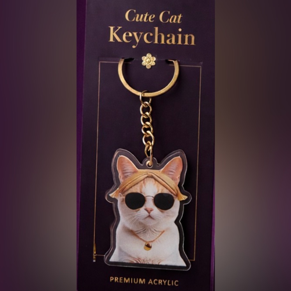 Kitty Cat Key Chains - Funny Meme Bag Charms - Picture 2 of 8